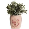 Clayre & Eef 6CE1604M Vaso da fiori per interni rosa 14x14x16 cm