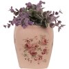 Clayre & Eef 6CE1604S Vaso per fiori da interno rosa 12x12x14 cm