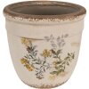 Clayre & Eef 6CE1607L Vaso per interni Beige Giallo Ø 18x17 cm