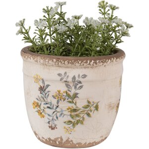 Clayre & Eef 6CE1607S Vaso da fiori per interni Beige...
