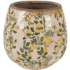 Clayre & Eef 6CE1608L Vaso per interni Beige Giallo Ø 18x17 cm