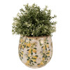 Clayre & Eef 6CE1608M Vaso da fiori per interni Beige Giallo Ø 15x15 cm