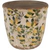 Clayre & Eef 6CE1609M Vaso da fiori per interni Beige Giallo Ø 14x13 cm