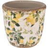 Clayre & Eef 6CE1609XS Vaso da fiori per interni Beige Giallo Ø 11x10 cm