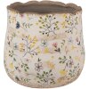 Clayre & Eef 6CE1610M Vaso da fiori Beige Giallo Ø 18x16 cm Ceramica Stile Country