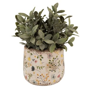 Clayre & Eef 6CE1610S Vaso da fiori per interni Beige...