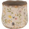 Clayre & Eef 6CE1610XS Vaso da fiori per interni Beige Giallo Ø 11x10 cm