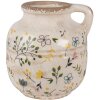 Clayre & Eef 6CE1611M Brocca decorativa Beige Giallo Ø 12x14 cm