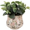 Clayre & Eef 6CE1612L Vaso da fiori Beige Rosa Ø 22x18 cm Stile Country