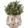 Clayre & Eef 6CE1612S Vaso da fiori per interni Beige Rosa Ø 16x14 cm
