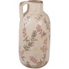 Clayre & Eef 6CE1614 Brocca decorativa Beige Pink Ø 13x25 cm Stile country