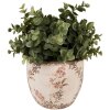 Clayre & Eef 6CE1615S Vaso da fiori per interni Beige Rosa Ø 13x11 cm