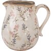 Clayre & Eef 6CE1616L Brocca decorativa Beige Pink 21x16x20 cm in ceramica
