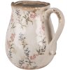 Clayre & Eef 6CE1616L Brocca decorativa Beige Pink 21x16x20 cm in ceramica