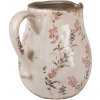 Clayre & Eef 6CE1616L Brocca decorativa Beige Pink 21x16x20 cm in ceramica