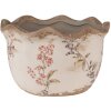 Clayre & Eef 6CE1617S Vaso da fiori per interni Beige Rosa Ø 14x9 cm
