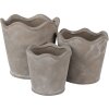 Clayre & Eef 6CE1618M Vaso per fiori da interno grigio Ø 16x14 cm