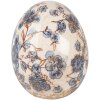 Clayre & Eef 6CE1620M Uovo decorativo Beige Blu Ø 11x14 cm
