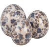 Clayre & Eef 6CE1620M Uovo decorativo Beige Blu Ø 11x14 cm