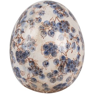 Clayre & Eef 6CE1620S Uovo decorativo Beige Blu...
