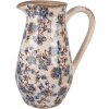 Clayre & Eef 6CE1621M Brocca decorativa Beige Blue 20x14x25 cm