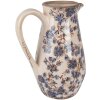 Clayre & Eef 6CE1621M Brocca decorativa Beige Blue 20x14x25 cm