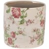 Clayre & Eef 6CE1623M Vaso per fiori da interno Beige Rosa Ø 14x13 cm