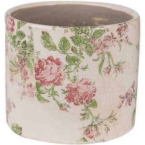 Clayre & Eef 6CE1623S Vaso da fiori per interni Beige...