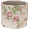 Clayre & Eef 6CE1623S Vaso da fiori per interni Beige Rosa Ø 12x10 cm