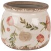 Clayre & Eef 6CE1625M Vaso per fiori da interno Beige Rosa Ø 16x13 cm