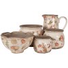 Clayre & Eef 6CE1625M Vaso per fiori da interno Beige Rosa Ø 16x13 cm