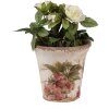 Clayre & Eef 6CE1627S Vaso da fiori per interni Beige Rosa Ø 9x8 cm