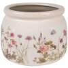 Clayre & Eef 6CE1630L Vaso per fiori da interno Beige Rosa Ø 20x15 cm