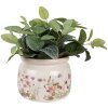 Clayre & Eef 6CE1630L Vaso per fiori da interno Beige Rosa Ø 20x15 cm