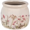 Clayre & Eef 6CE1630M Vaso da fiori Beige Rosa Ø 16x13 cm per uso interno