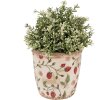 Clayre & Eef 6CE1631S Vaso da fiori per interni Beige Rosso Ø 13x13 cm
