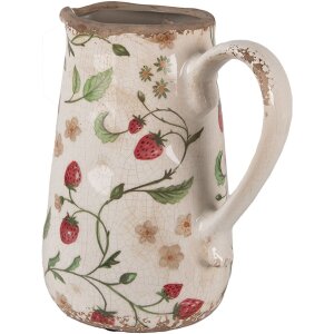 Clayre & Eef 6CE1633M Brocca decorativa Beige Rosso...