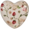 Clayre & Eef 6CE1637 Cuore decorativo Beige Rosso 11x11x4 cm