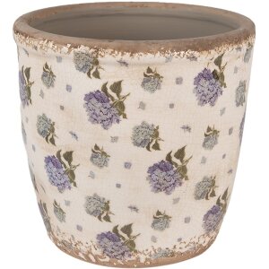 Clayre & Eef 6CE1638L Vaso per fiori da interno Beige...