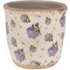 Clayre & Eef 6CE1638S Vaso da fiori per interni Beige Blu Ø 13x12 cm