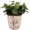 Clayre & Eef 6CE1641L Vaso da fiori per interni Beige Brown Ø 16x16 cm