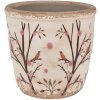 Clayre & Eef 6CE1641M Vaso da fiori per interni Beige Brown Ø 14x13 cm