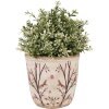 Clayre & Eef 6CE1641M Vaso da fiori per interni Beige Brown Ø 14x13 cm