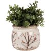 Clayre & Eef 6CE1642M Vaso da fiori per interni Beige Brown Ø 16x13 cm