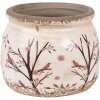 Clayre & Eef 6CE1642S Vaso da fiori per interni Beige Brown Ø 12x10 cm