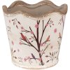 Clayre & Eef 6CE1644 Vaso da fiori per interni Beige Brown Ø 16x15 cm