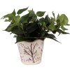 Clayre & Eef 6CE1644 Vaso da fiori per interni Beige Brown Ø 16x15 cm