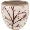 Clayre & Eef 6CE1645L Vaso da fiori per interni Beige Brown Ø 18x17 cm