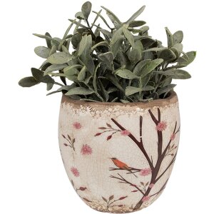 Clayre & Eef 6CE1645M Vaso da fiori per interni Beige...