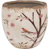 Clayre & Eef 6CE1645M Vaso da fiori per interni Beige Brown Ø 14x14 cm